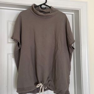 Free People Beach short sleeve oversized sweatshirt